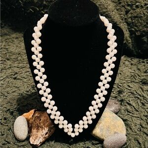 Elegant White Pearl Necklace